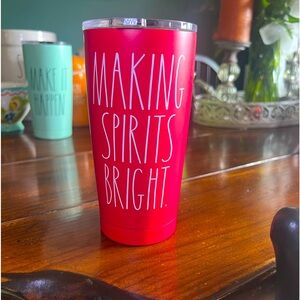 Rae Dunn Making Spirits Bright Mug - Red
